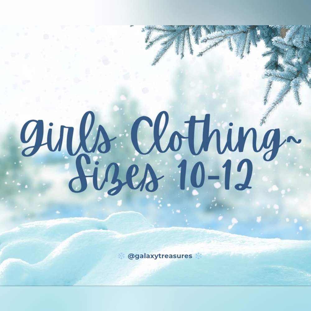 ๐๐ GIRLS CLOTHING~SIZES 10-12 - Picture 1 of 1